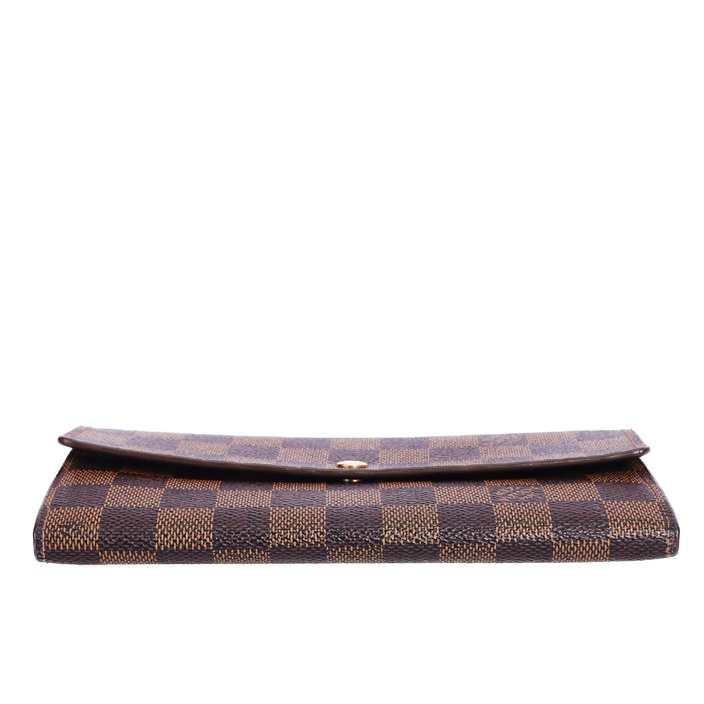 Pre-Owned Louis Vuitton Sarah Brown Damier Ebene Coated Canvas Long Wallet 88646303