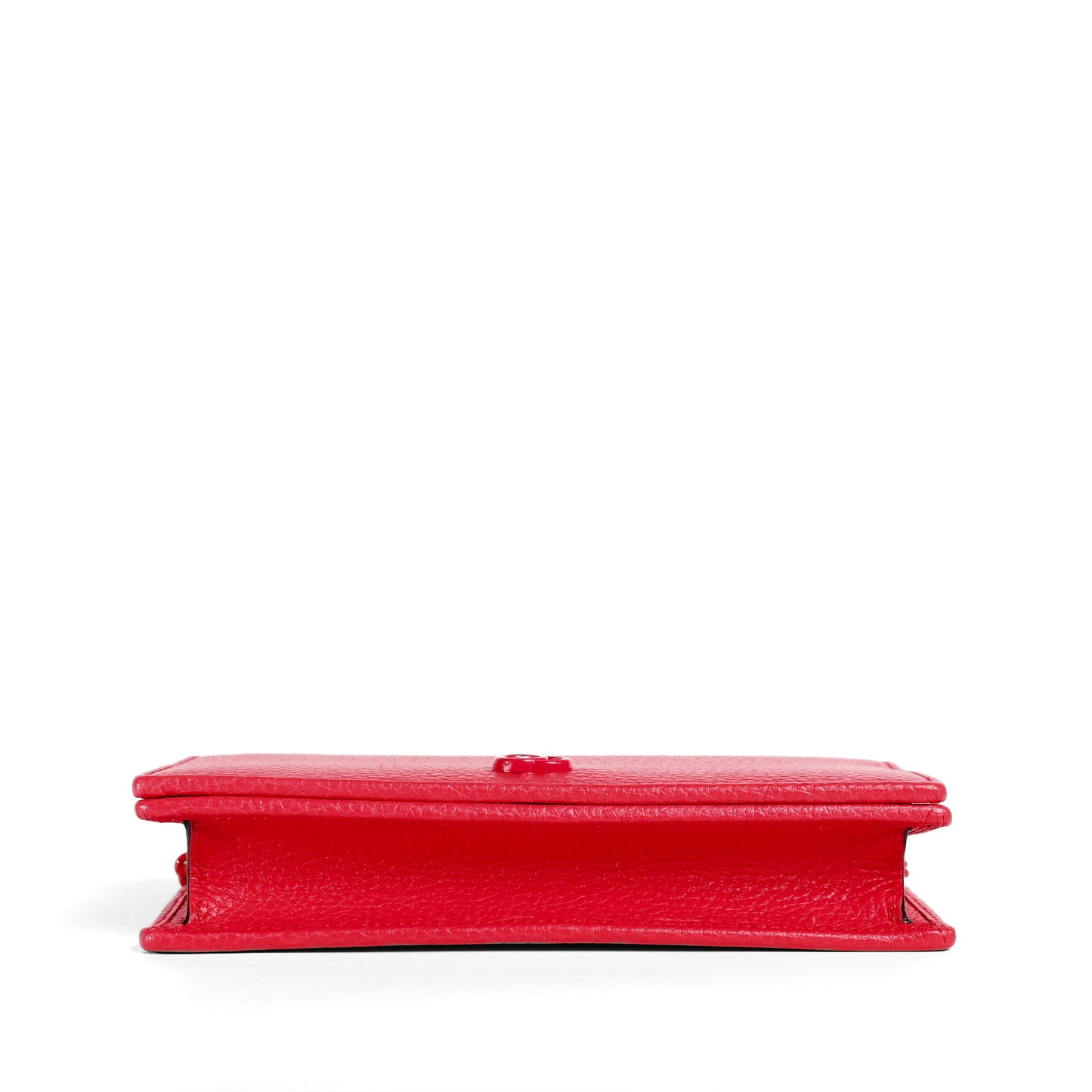 Pre‑Owned Gucci Magenta Matelassé GG Calfskin Wallet on Chain 88744076