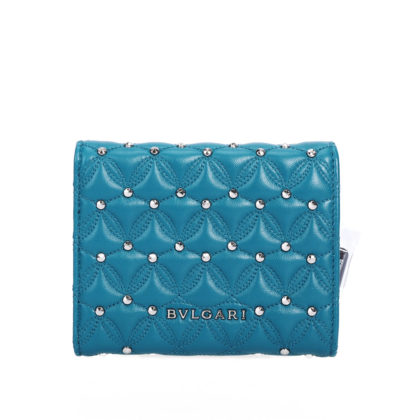 Pre-Owned Bvlgari Divas’ Dream Turquoise Calfskin Wallet 88841585