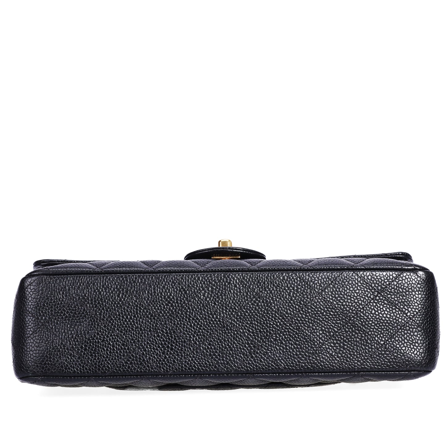 Pre-Owned Chanel Classic Double Flap Black Calfskin Leather Chain Shoulder Bag 88993867