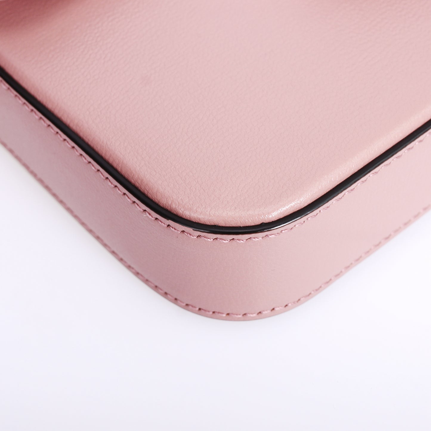 Pre-Owned Gucci Horsebit 1955 Pink Calfskin Chain Wallet on Chain 89456772