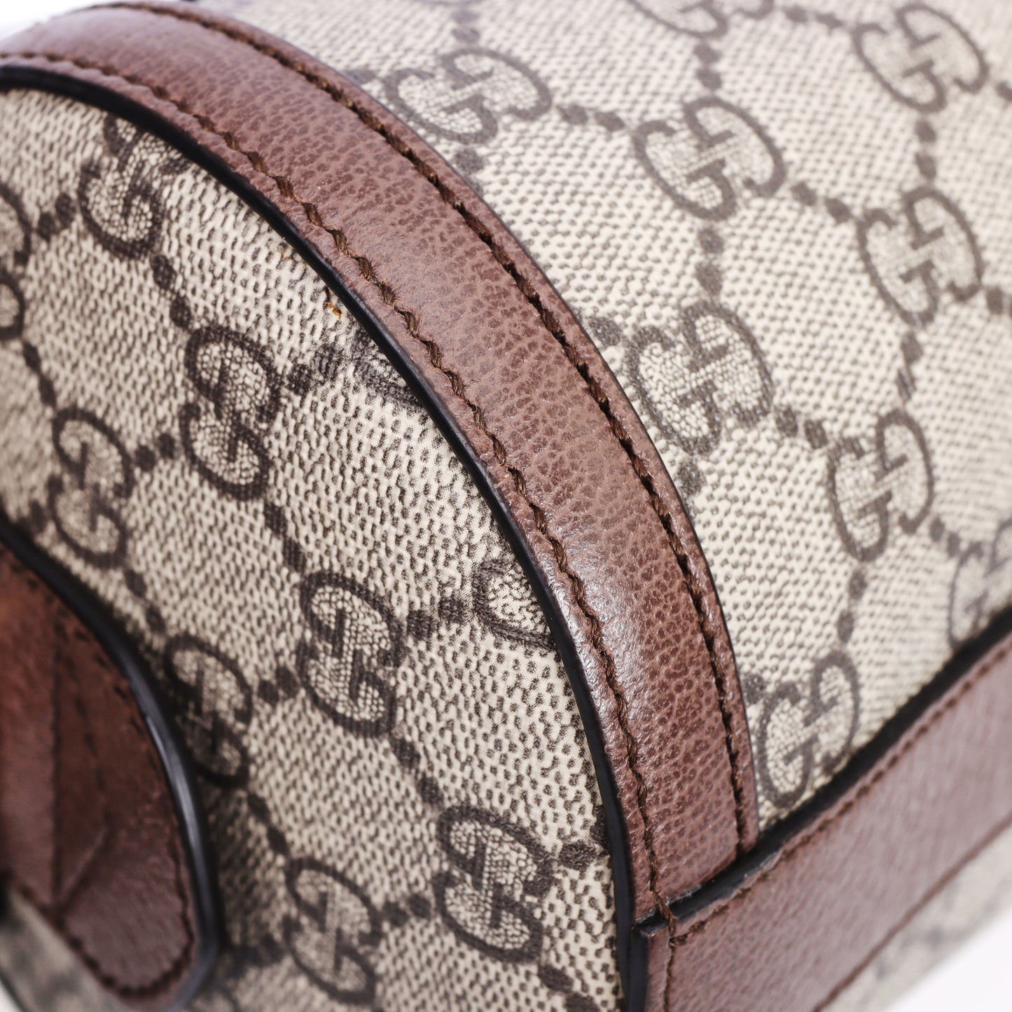 Pre-Owned Gucci Ophidia GG Supreme  Beige Coated Canvas Crossbody Bag 89546973