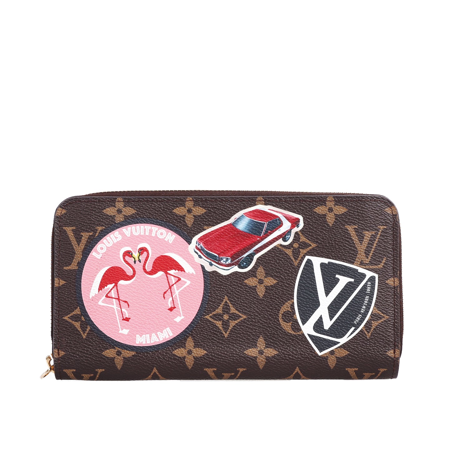 Pre-Owned Louis Vuitton World Tour Zippy Brown Monogram Coated Canvas Long Wallet 89914483