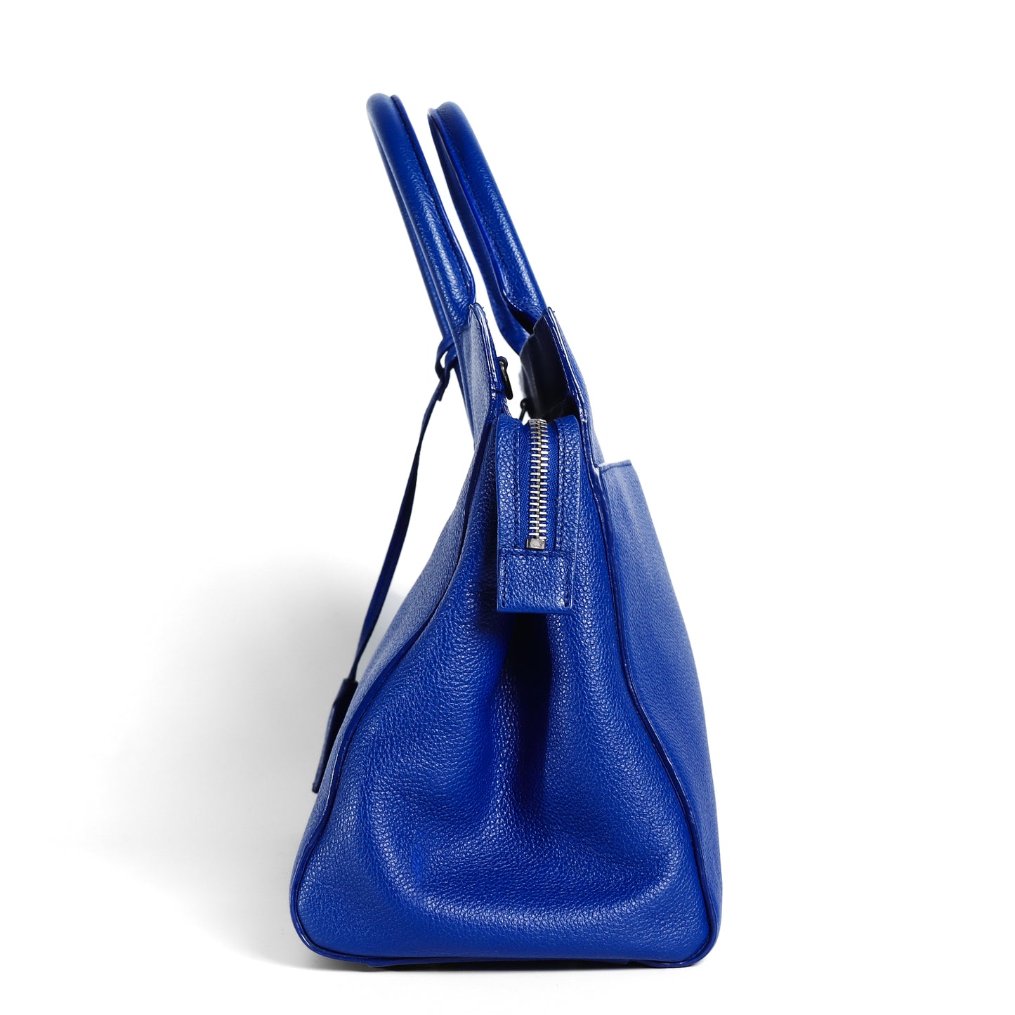 Pre-Owned Saint Laurent Niki Large Blue Grained Leather Tote Bag 90329296