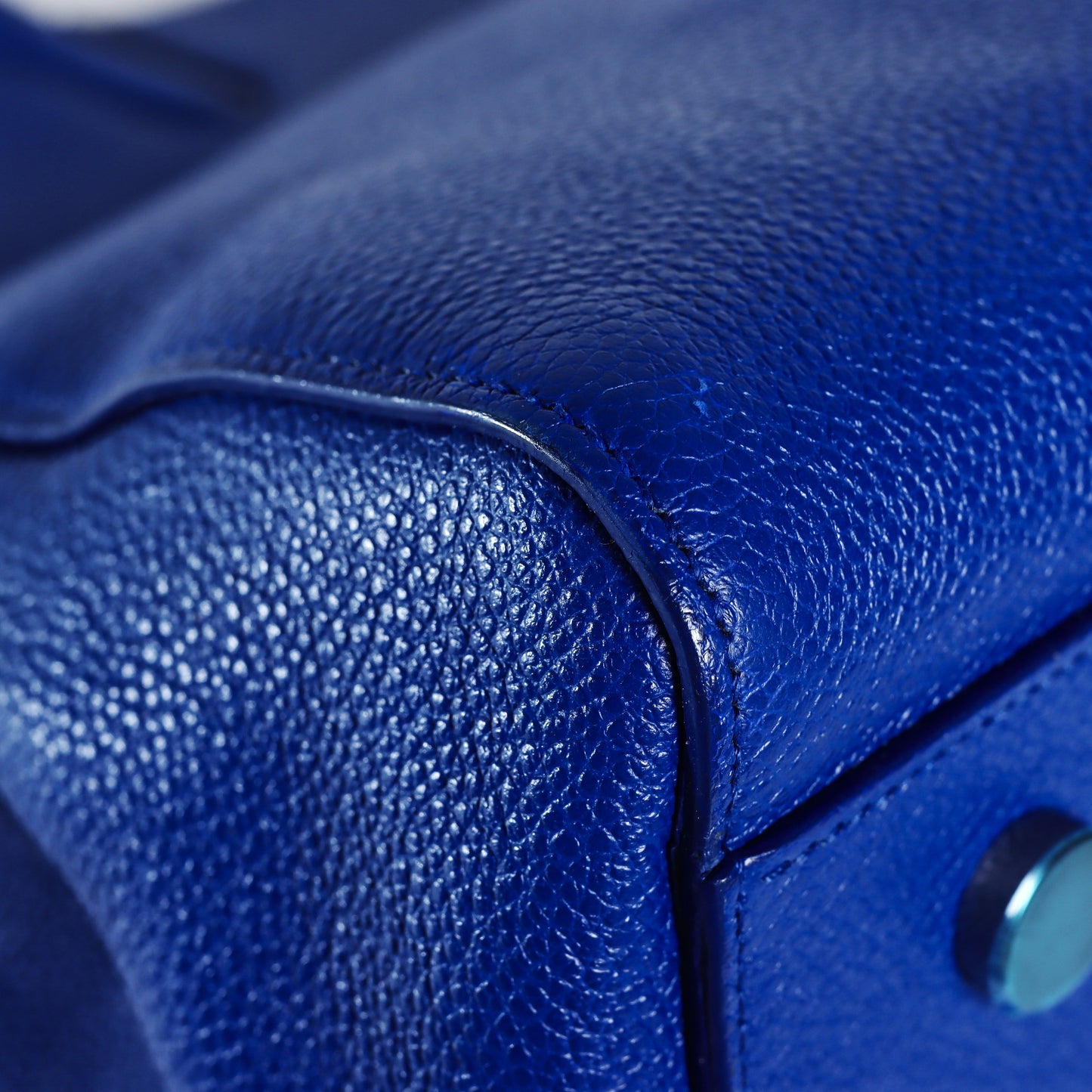 Pre-Owned Saint Laurent Niki Large Blue Grained Leather Tote Bag 90329296