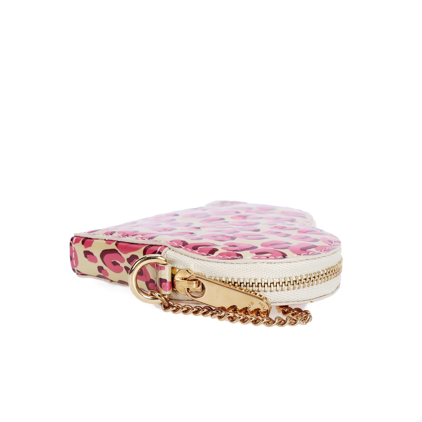 Pre-Owned Louis Vuitton Heart Pink Patent Leather Coin Purse 91580396