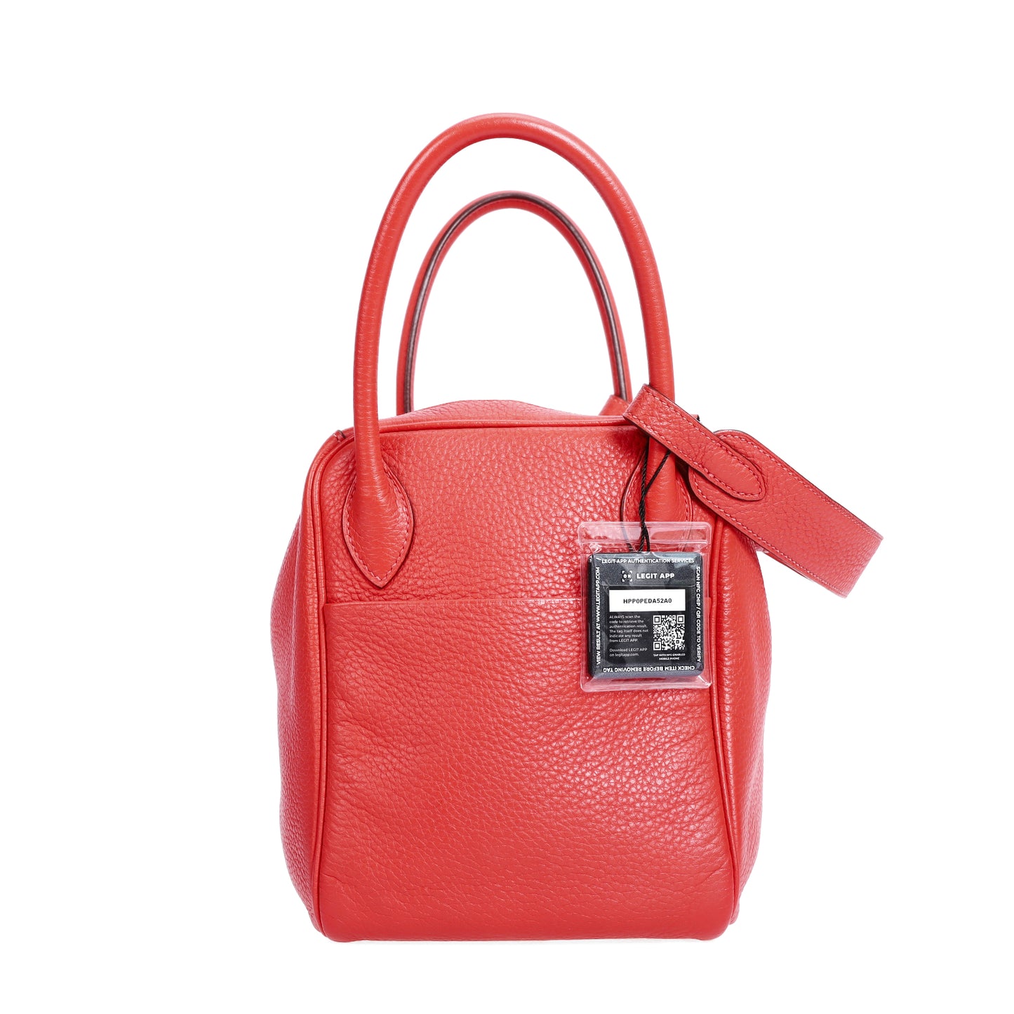 Pre-Owned Hermès Lindy Rose Salmon Taurillon Clémence Leather Shoulder Bag 91872459 L