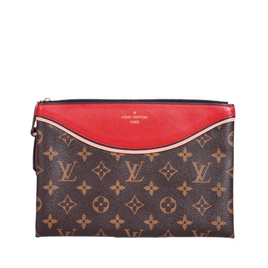 Pre-Owned Louis Vuitton Pochette  Brown Coated Canvas  Clutch 92248190