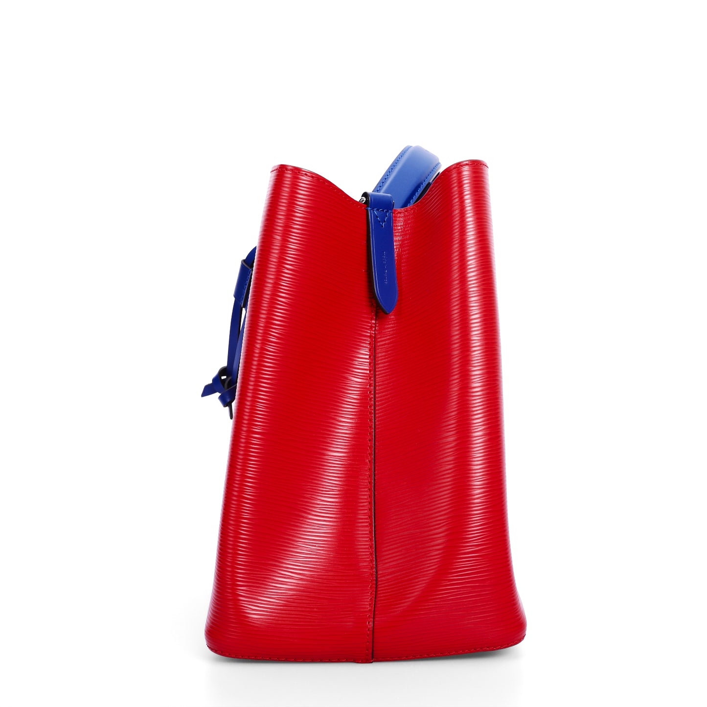 Pre-Owned Louis Vuitton NeoNoe Red Blue Calfskin Shoulder Bag  92728666