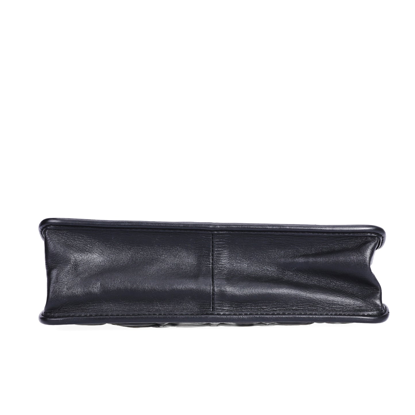 Pre-Owned Chanel  Black Quilted  Lambskin Shoulder Bag 93527587 L