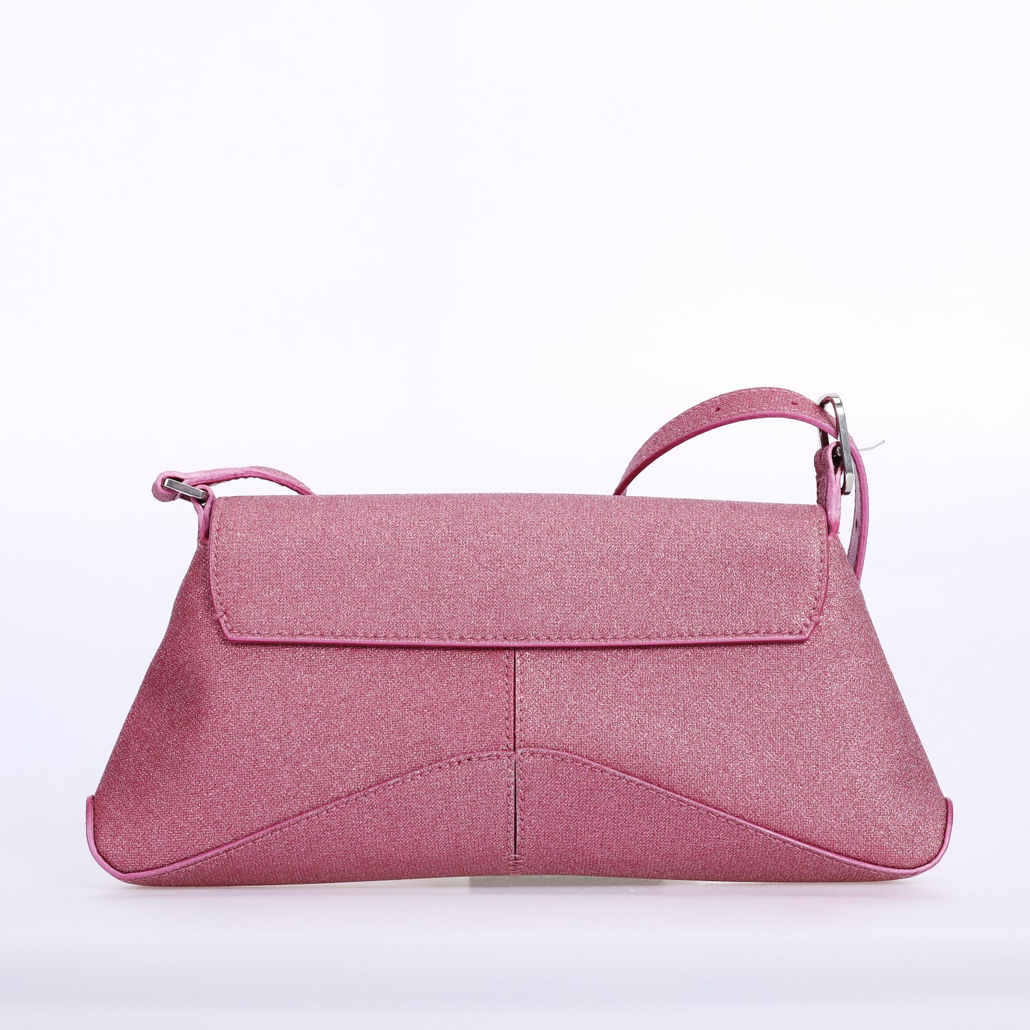 Pre-Owned Balenciaga Metallic Pink Sparkling Fabric Shoulder Bag 93730436