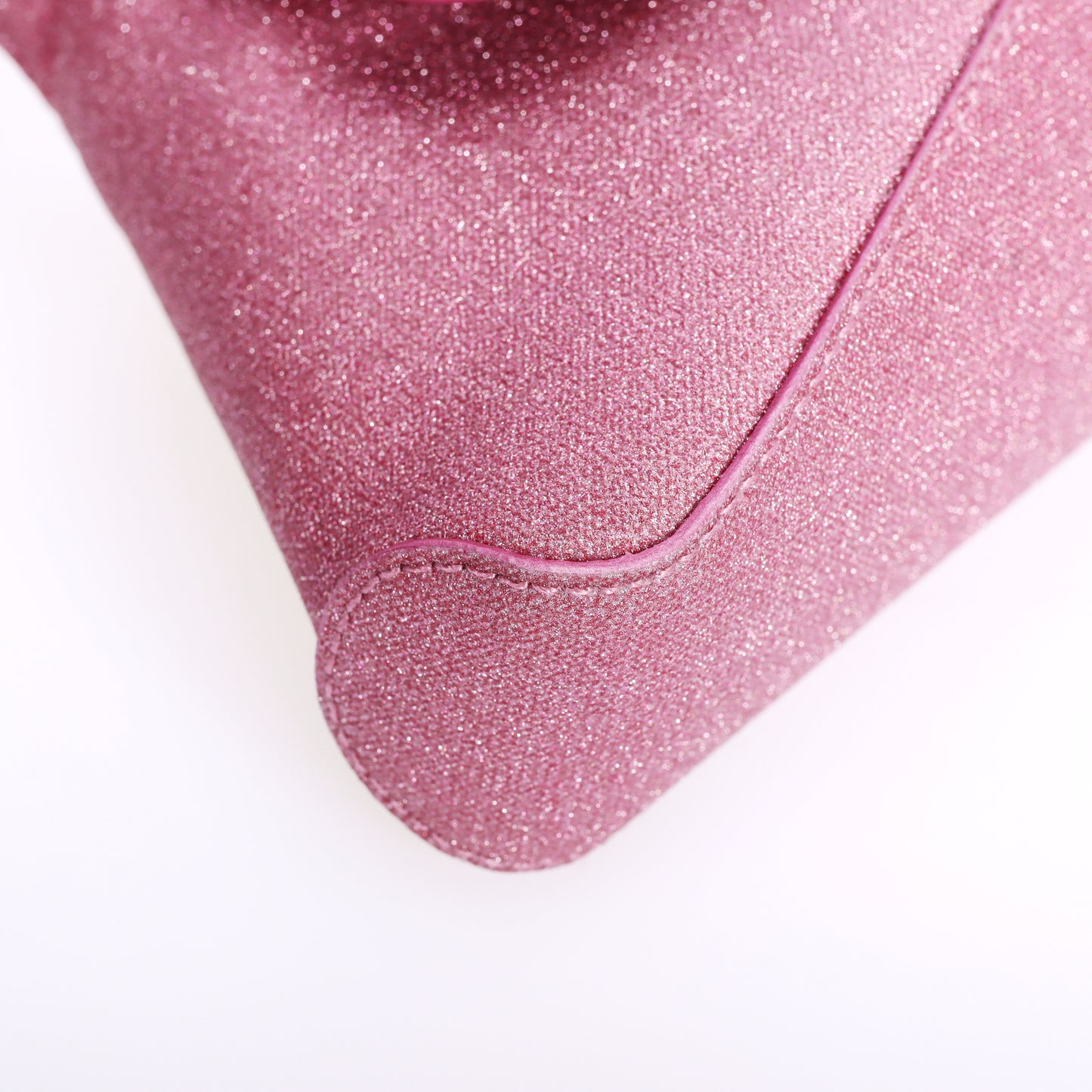 Pre-Owned Balenciaga Metallic Pink Sparkling Fabric Shoulder Bag 93730436