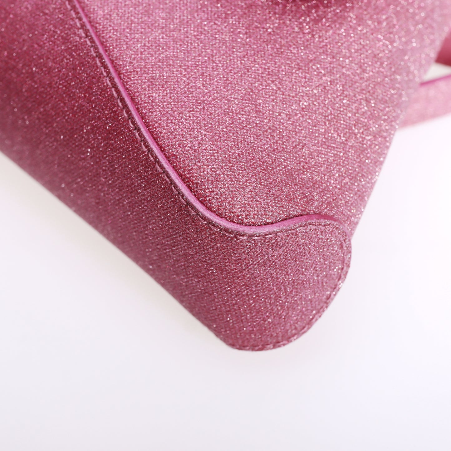 Pre-Owned Balenciaga Metallic Pink Sparkling Fabric Shoulder Bag 93730436