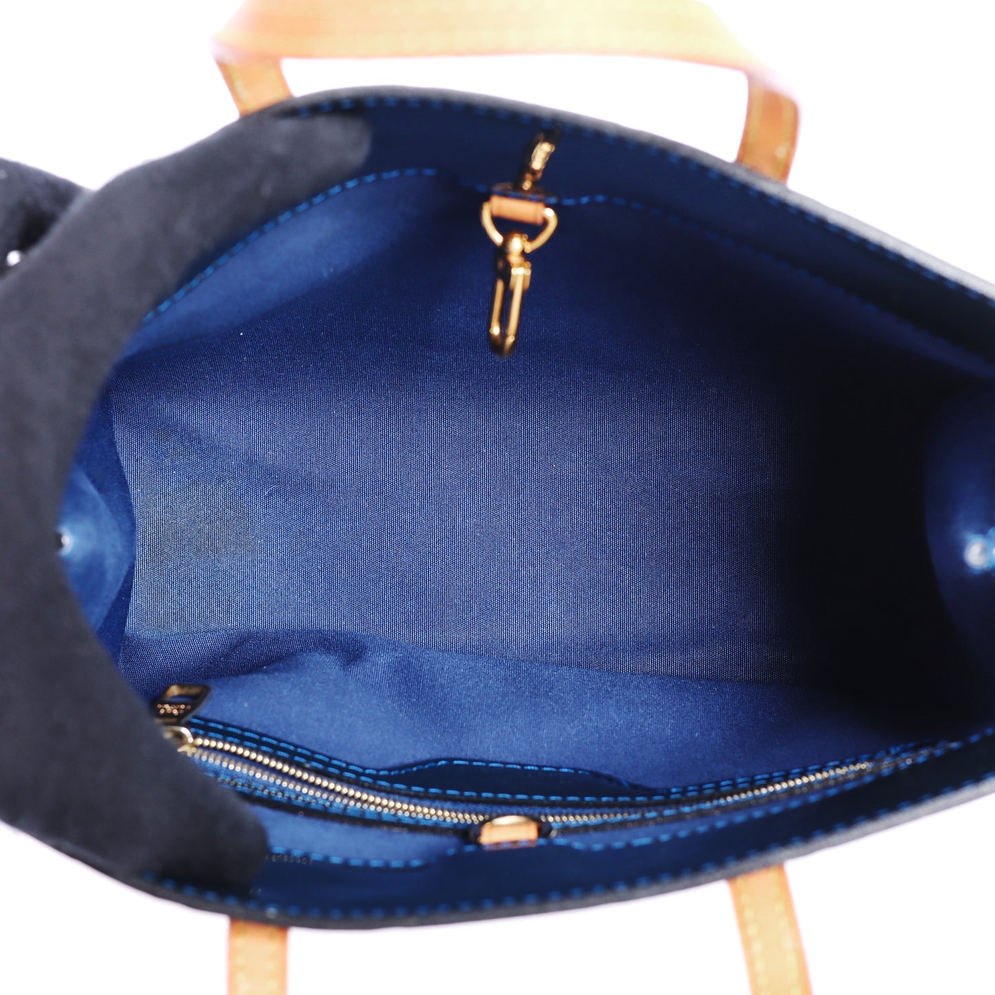 Pre-Owned Louis Vuitton Monogram Vernis Blue Patent Calfskin Tote Bag 93946404