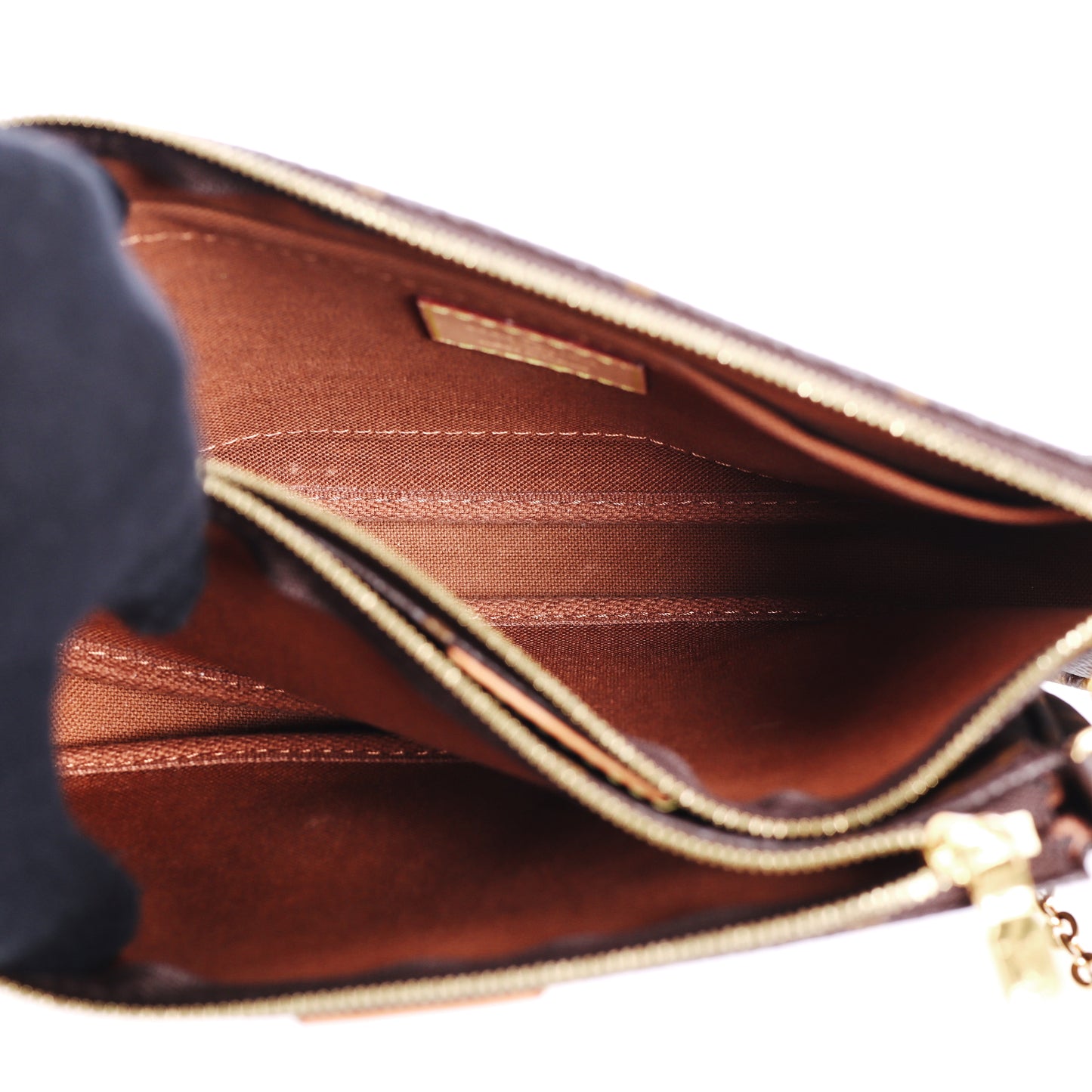 Pre-Owned Louis Vuitton Multi Pochette Accessoires Brown Coated Canvas Shoulder Bag 94399459