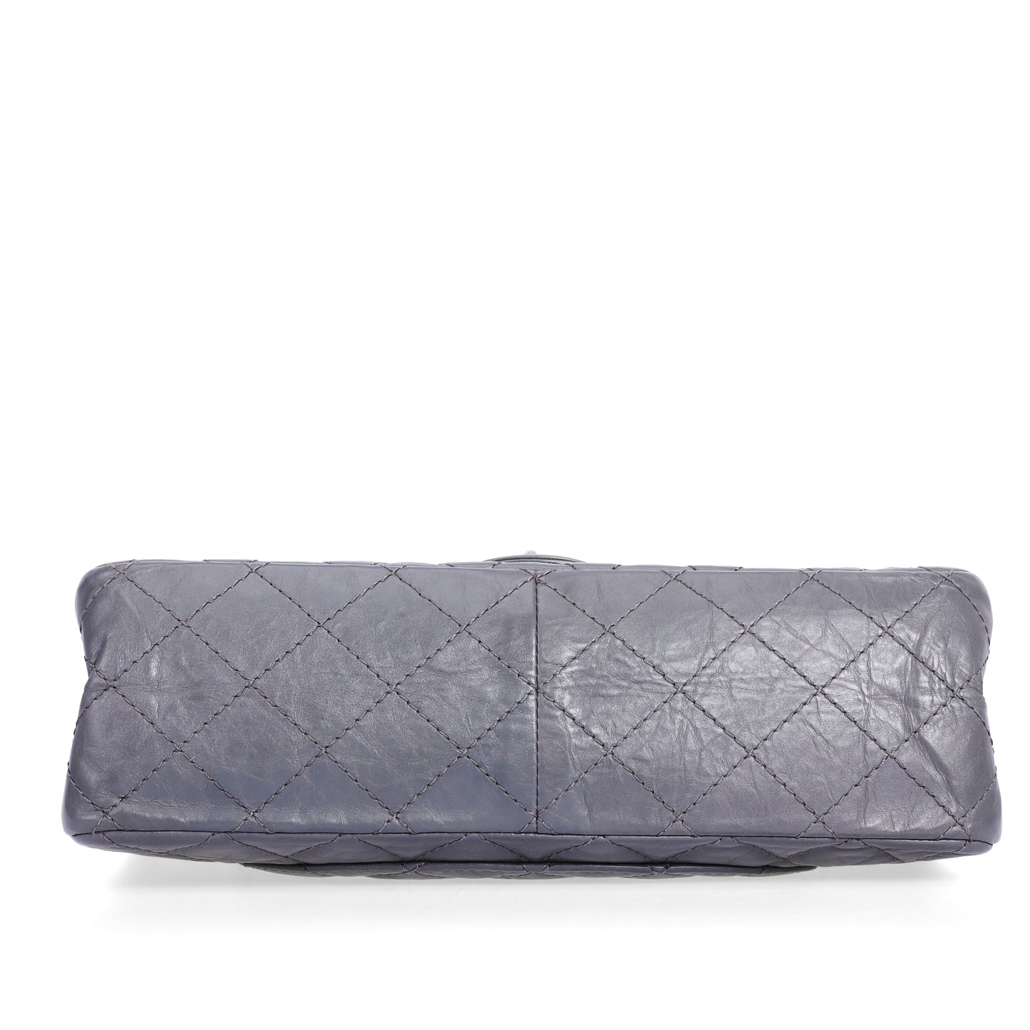 Pre-Owned Chanel Medium 2.55 Reissue Grey Calfskin Shoulder Bag 94435955