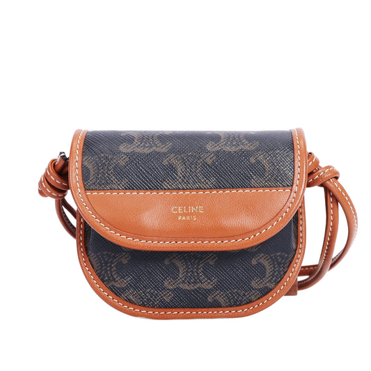Pre-Owned Celine Brown Coated Canvas Top Handle Bag 94723136
