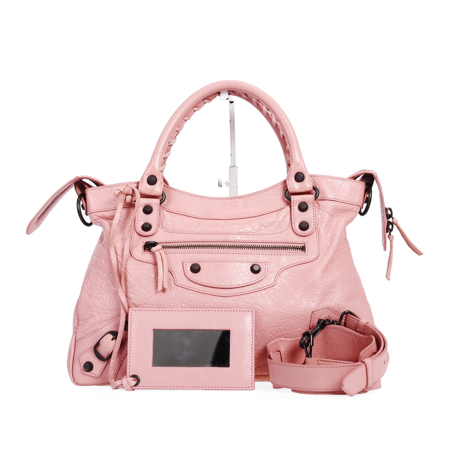 Pre-Owned Balenciaga Classic City Pink Calfskin Shoulder Bag 94784172