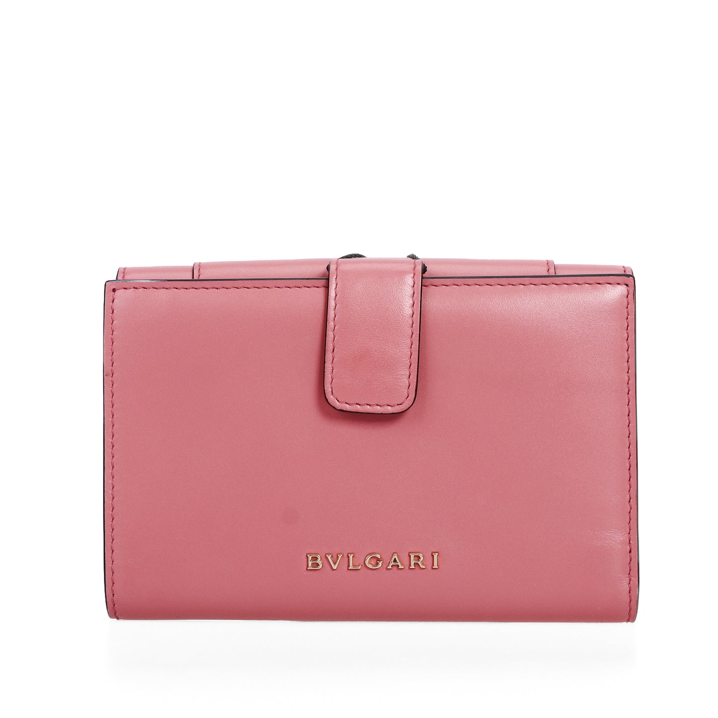 Pre-Owned Bulgari Serpenti Forever Pink Calfskin Small Wallet 94919829