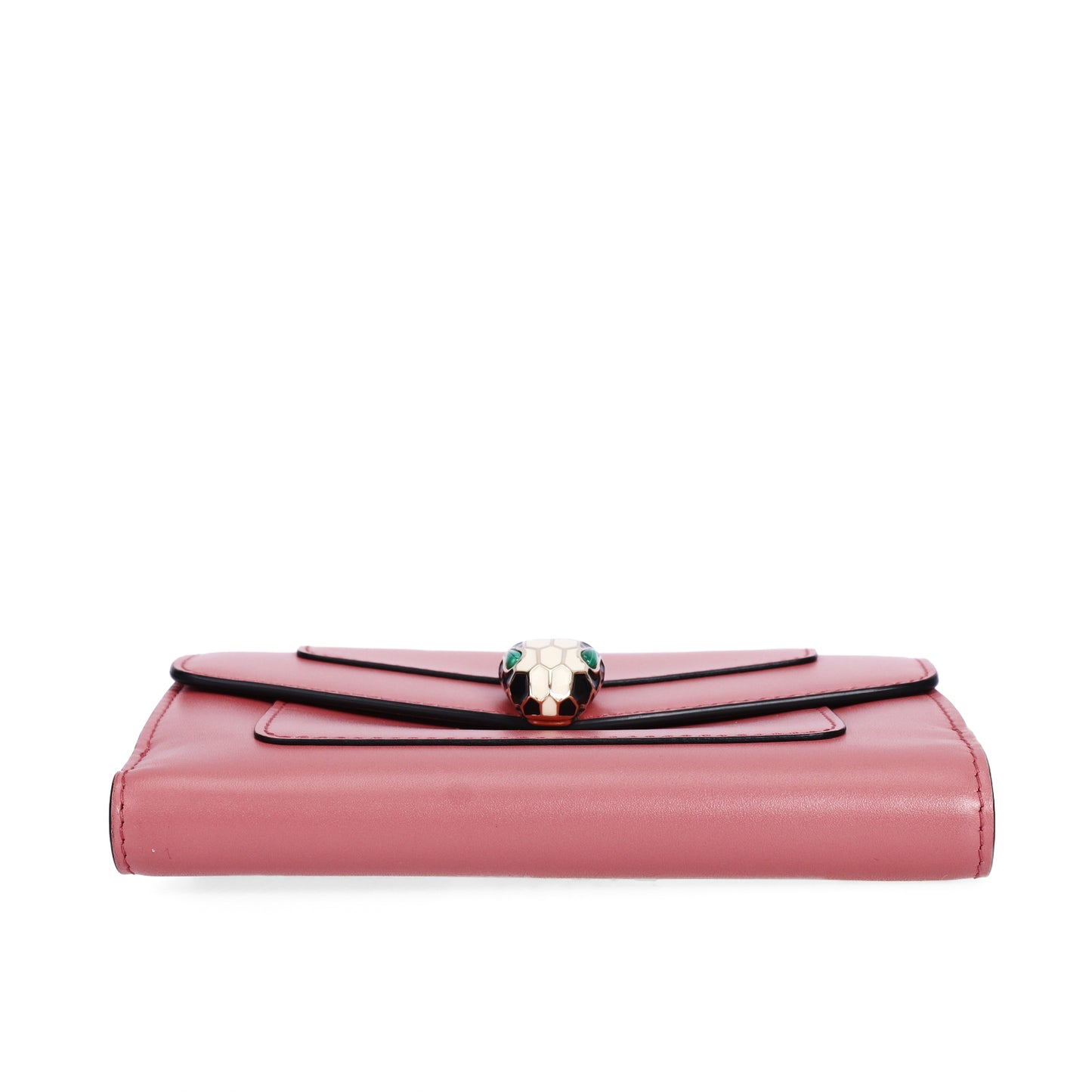 Pre-Owned Bulgari Serpenti Forever Pink Calfskin Small Wallet 94919829