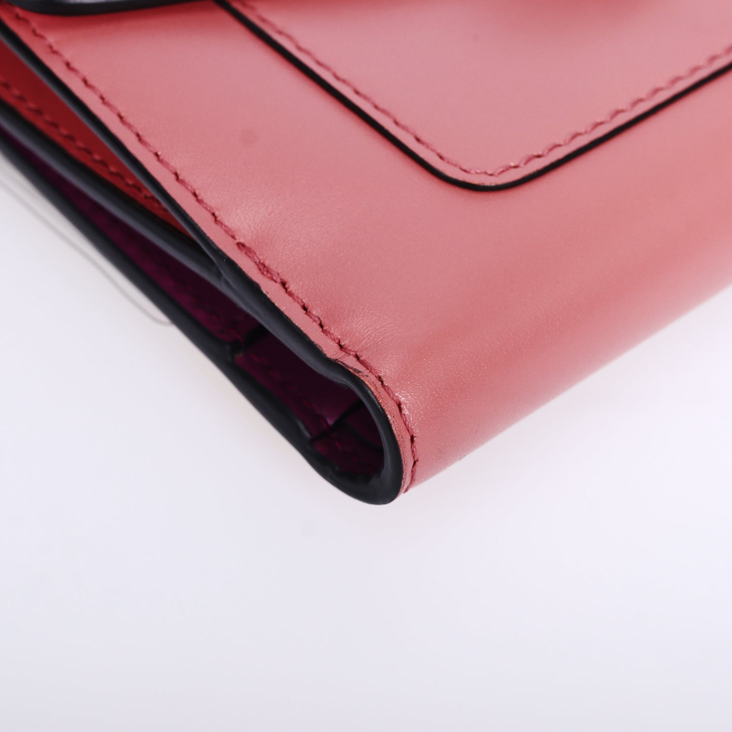 Pre-Owned Bulgari Serpenti Forever Pink Calfskin Small Wallet 94919829
