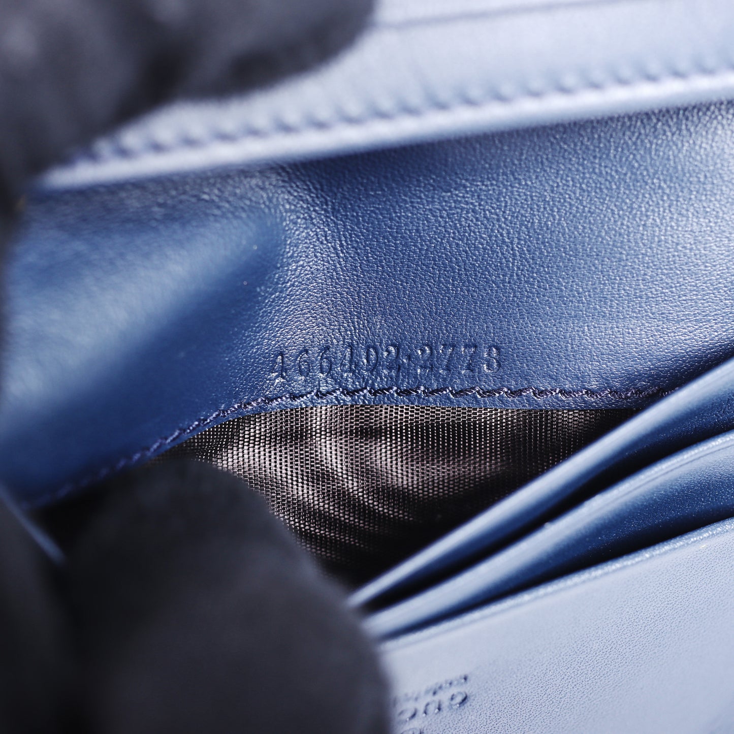 Pre-Owned Gucci GG Marmont Light Blue Denim Wallet 95268986