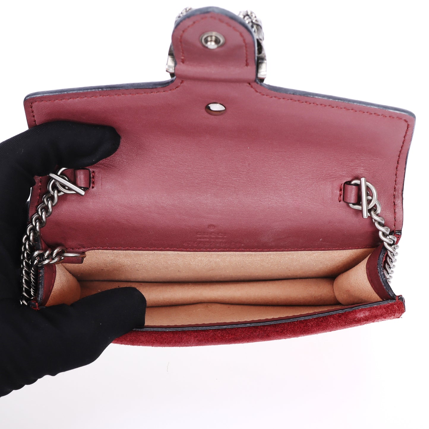 Pre-Owned Gucci Dionysus Begei Coated Canvas Wallet on Chain 96497999