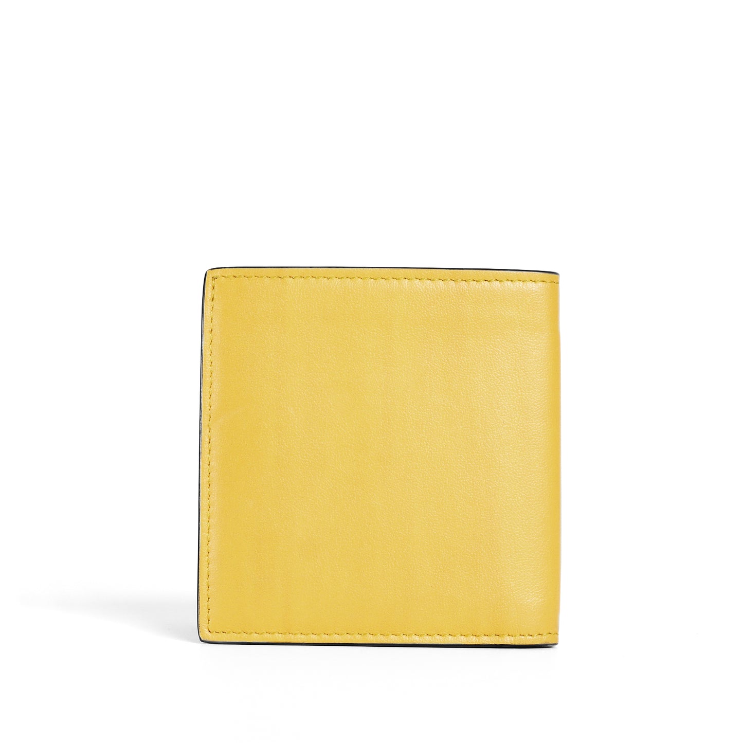Pre-Owned Fendi Roma Yellow Calfskin Leather Wallet 96807048