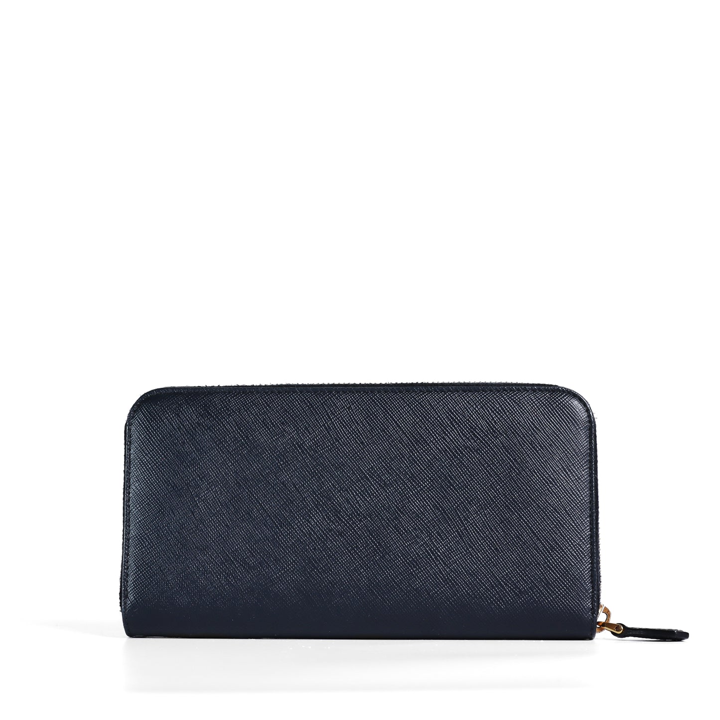 Pre-Owned Prada Navy Blue Saffiano Calfskin Wallet96934415