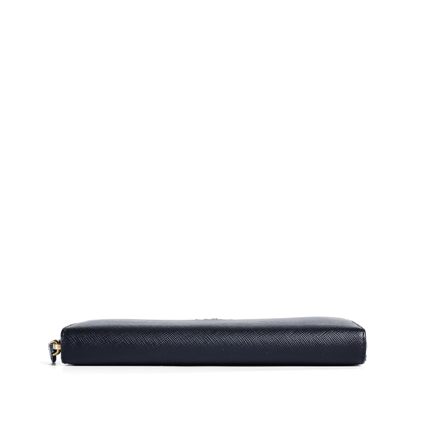 Pre-Owned Prada Navy Blue Saffiano Calfskin Wallet96934415