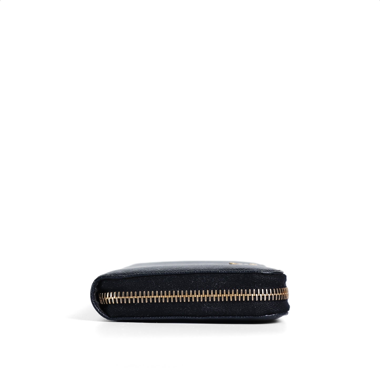 Pre-Owned Prada Navy Blue Saffiano Calfskin Wallet96934415