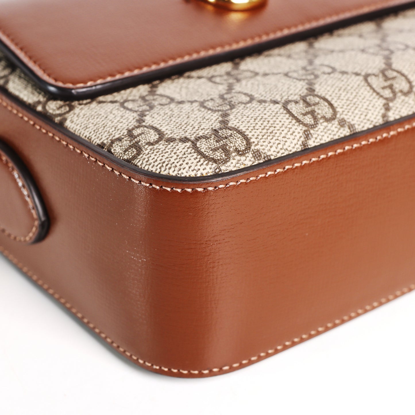 Pre-Owned Gucci Horsebit 1955 Beige GG Supreme Coated Canvas Crossbody Bag 97341235