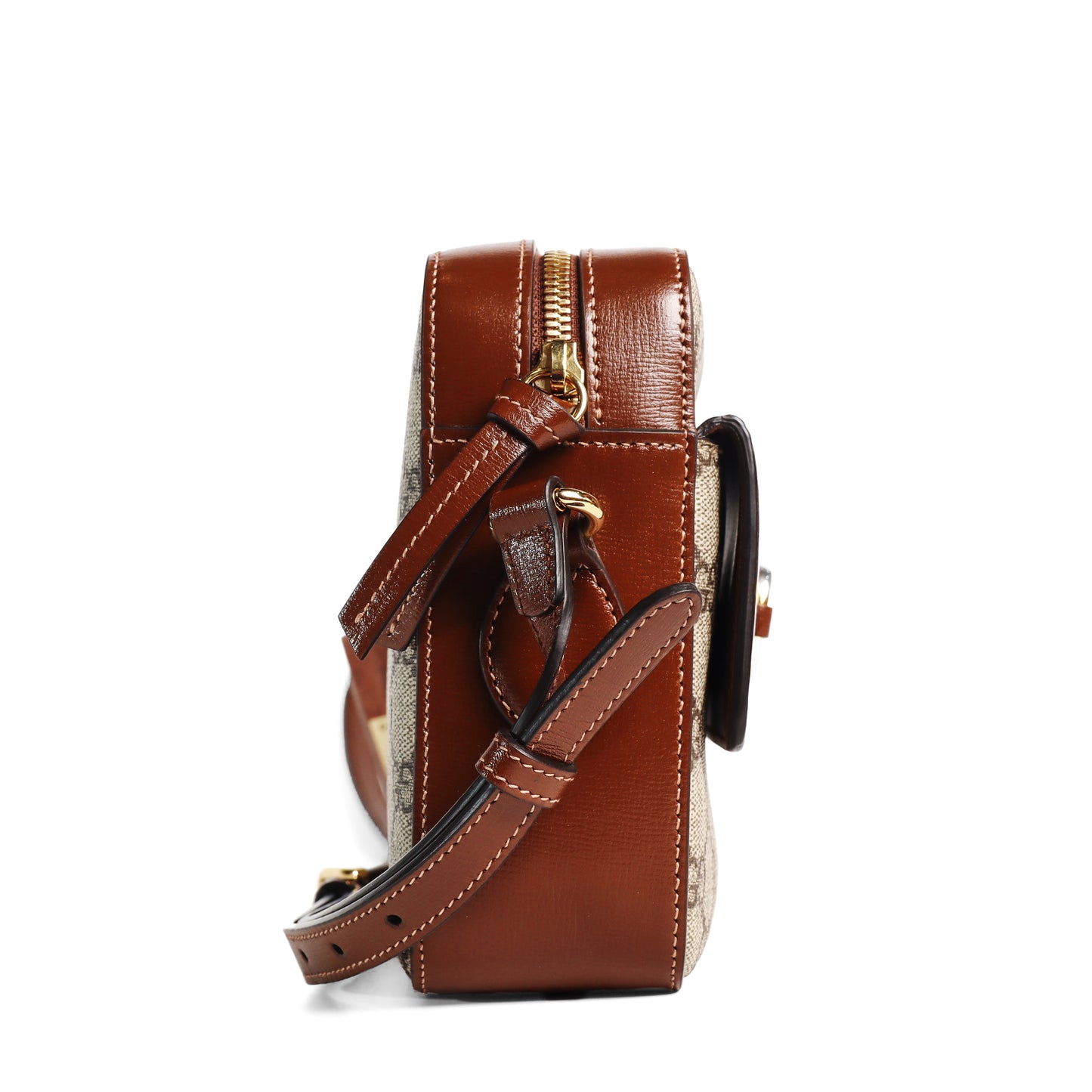 Pre-Owned Gucci Horsebit 1955 Beige GG Supreme Coated Canvas Crossbody Bag 97341235