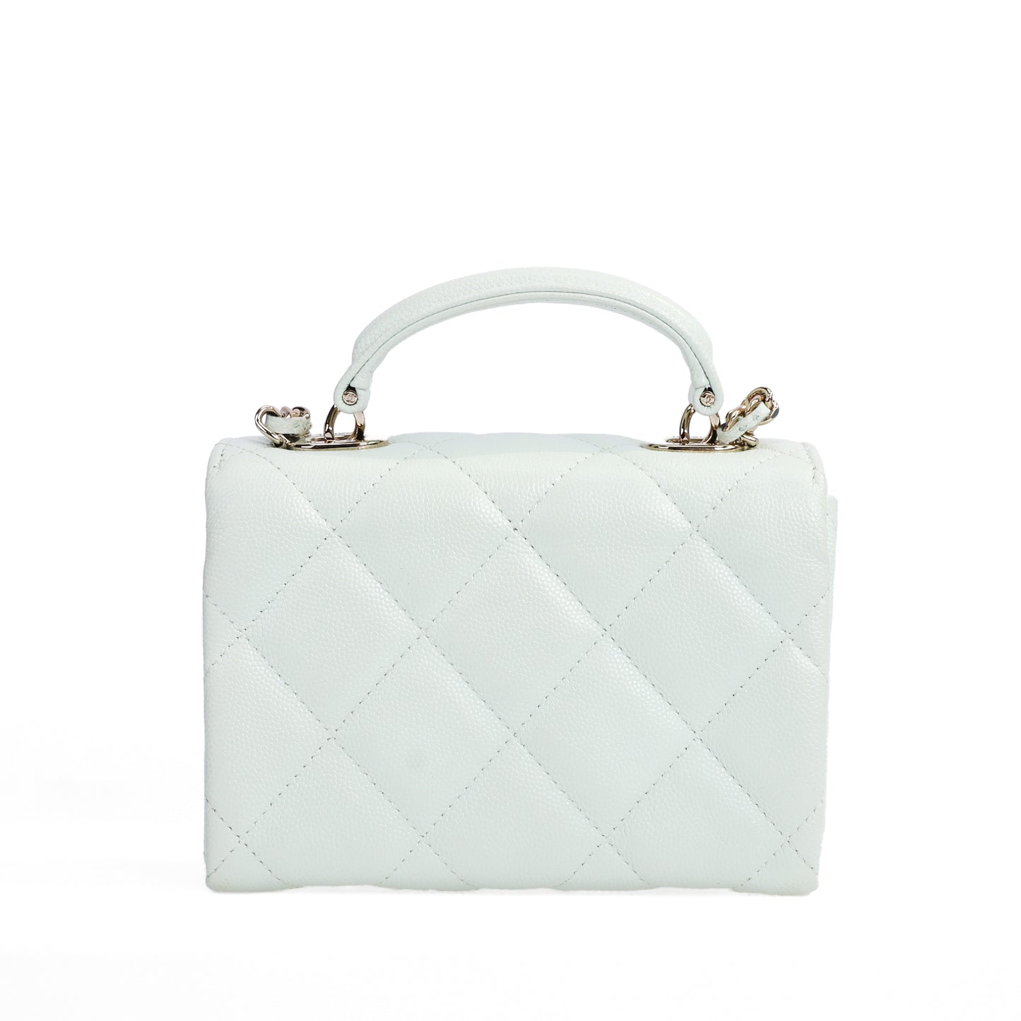 Pre-Owned Chanel  25S Light Green Caviar Calfskin Shoulder Bag 97423856  L