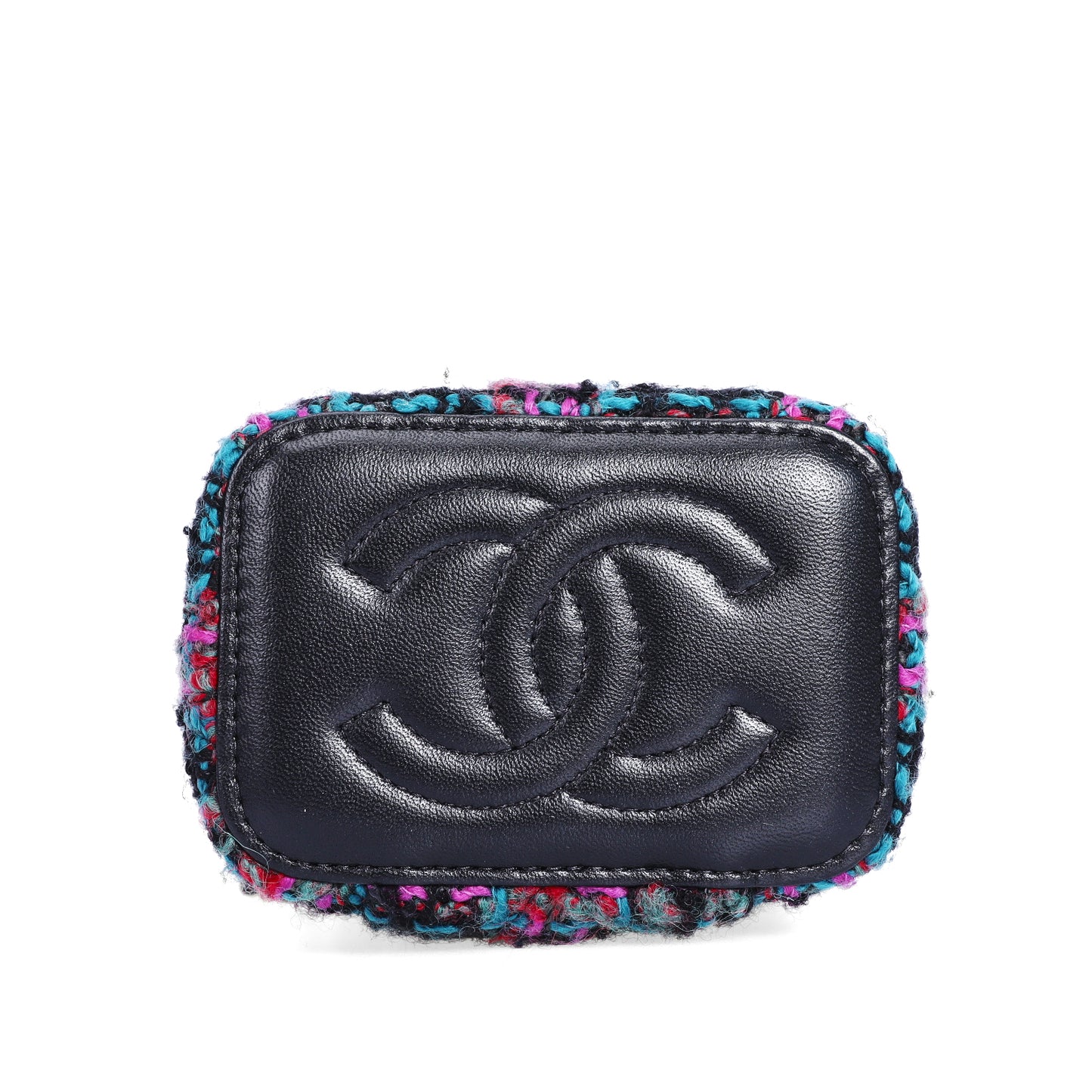 Pre-Owned Chanel Multicolor Tweed Silver-Tone Hardware Crossbody Bag 97479476