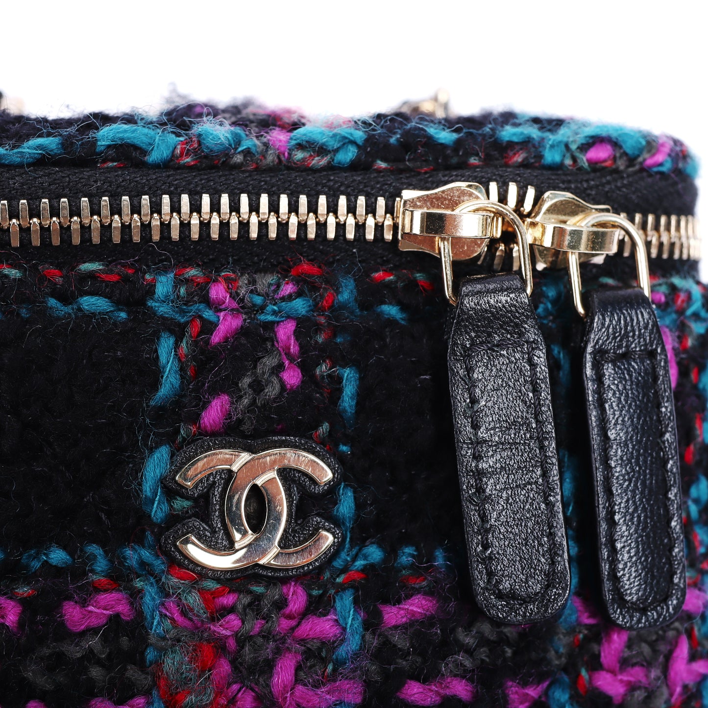 Pre-Owned Chanel Multicolor Tweed Silver-Tone Hardware Crossbody Bag 97479476