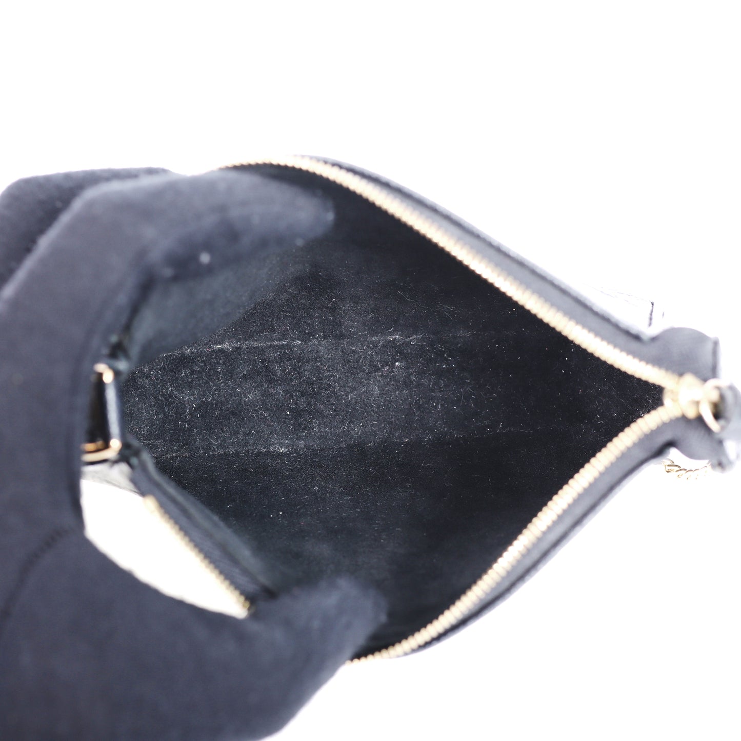 Pre-Owned Louis Vuitton Pochette Accessoires Black Calfskin Top Handle Bag 97630662