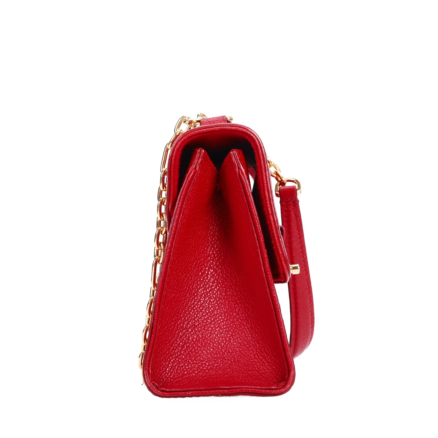 Pre-Owned Louis Vuitton Saint Sulpice Red Monogram Calfskin Leather Shoulder Bag 97733037