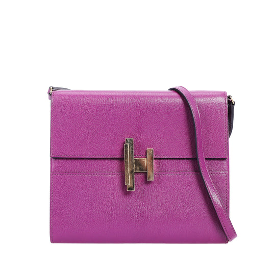 Pre-Owned Hermès Cinhetic Anemone Chevre Mysore Shoulder Bag 98072288L