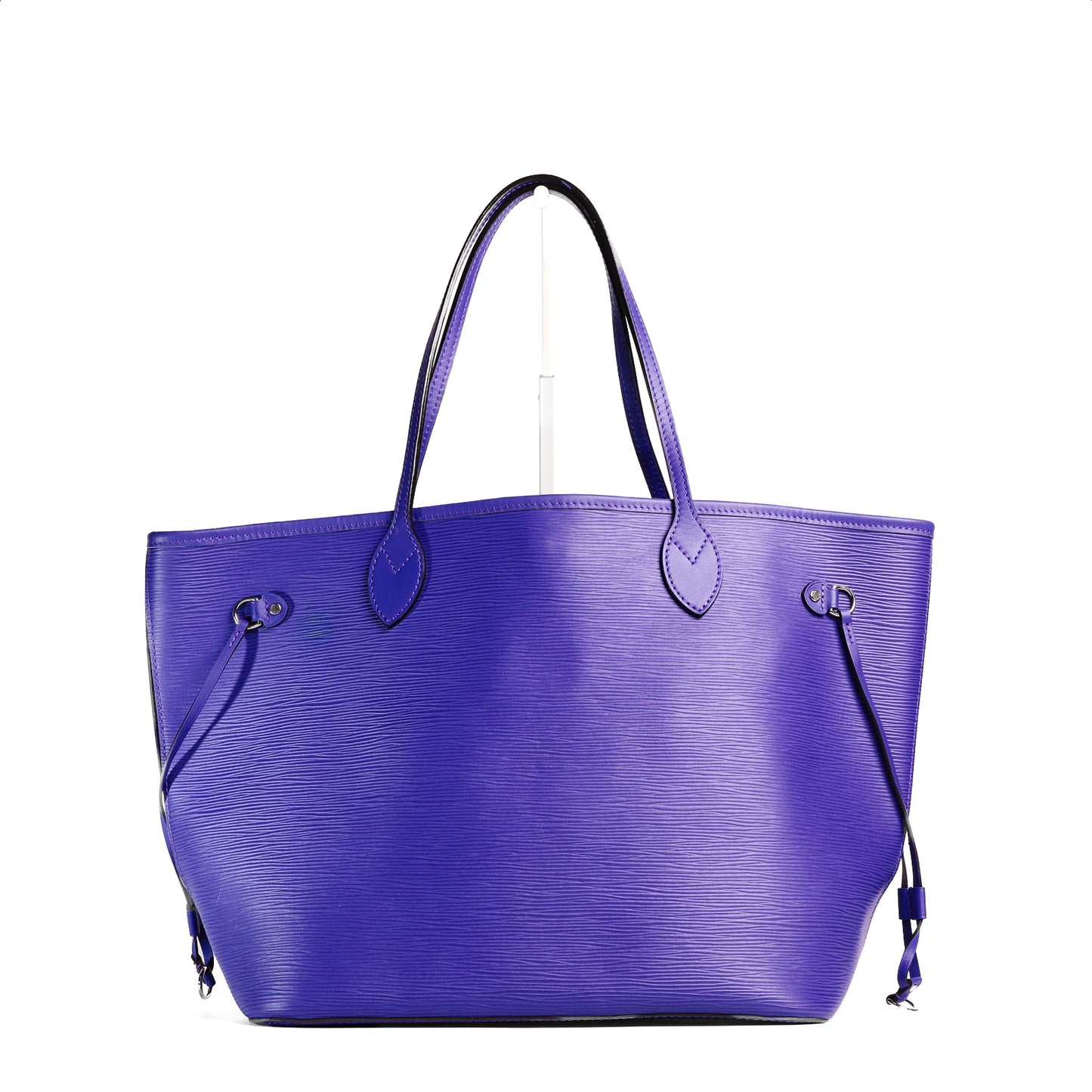 Pre-Owned Louis Vuitton Neverfull MM Purple Epi Calfskin Shoulder Bag 98691371