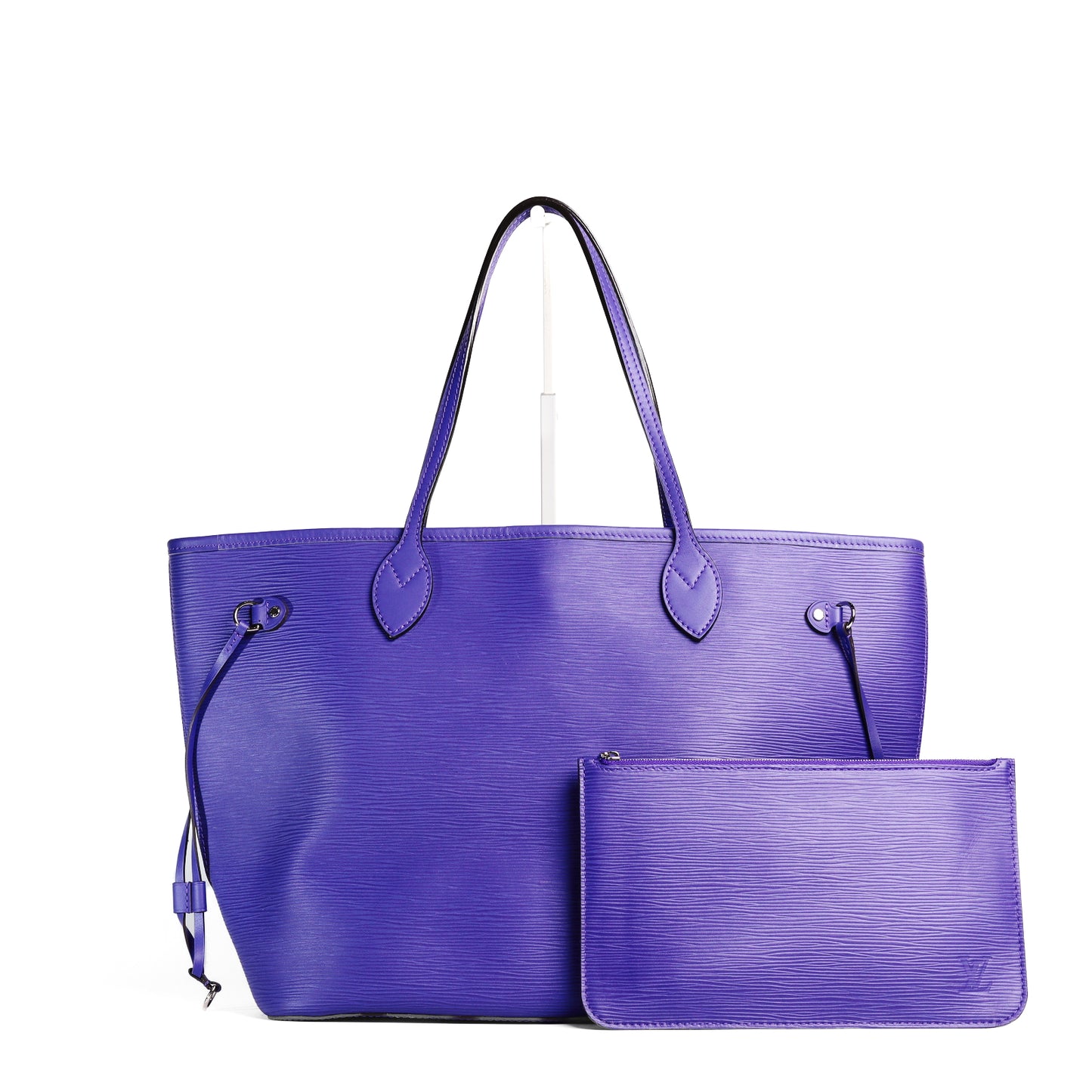 Pre-Owned Louis Vuitton Neverfull MM Purple Epi Calfskin Shoulder Bag 98691371