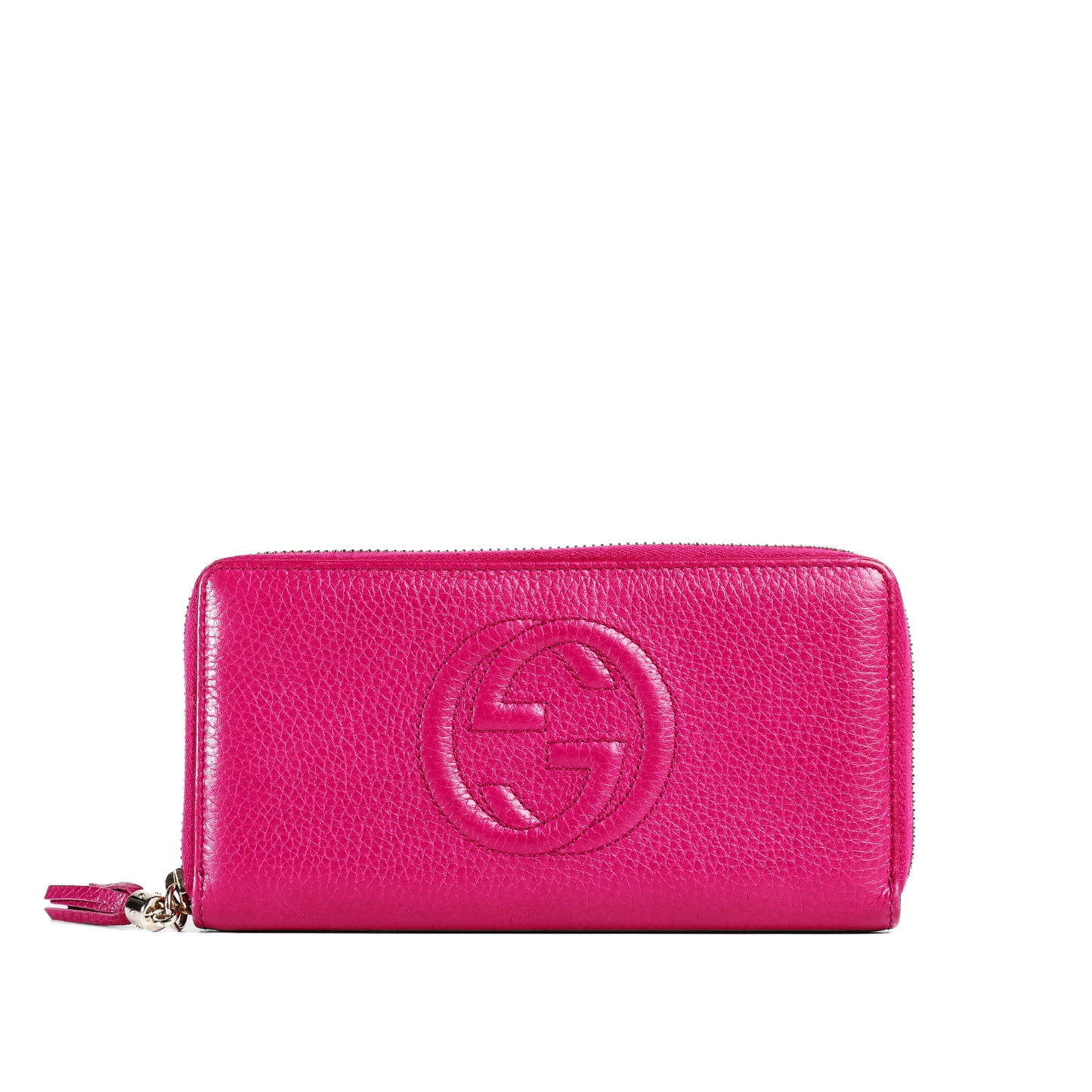 Pre-Owned Gucci Soho Fuchsia calfskin Leather Wallet 99110151