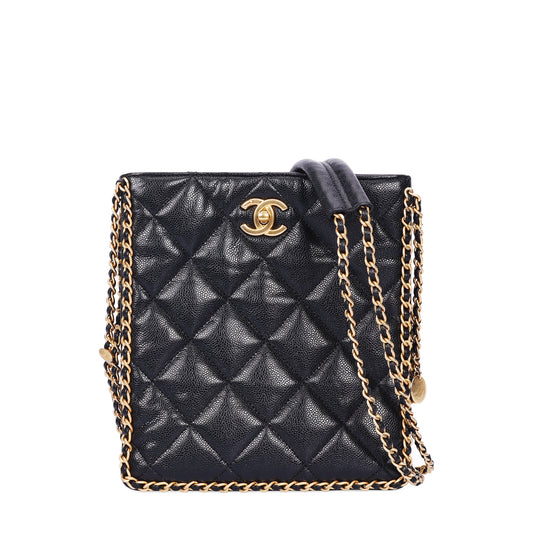 Pre-Owned Chanel 2021 Quilted Black Lambskin Shoulder Bag   10607748 L