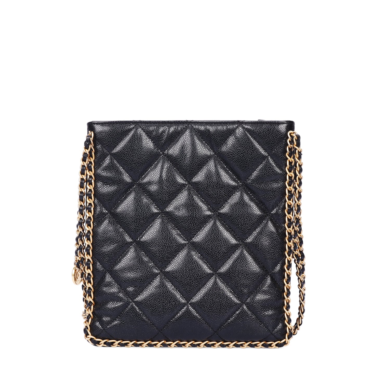 Pre-Owned Chanel 2021 Quilted Black Lambskin Shoulder Bag   10607748 L