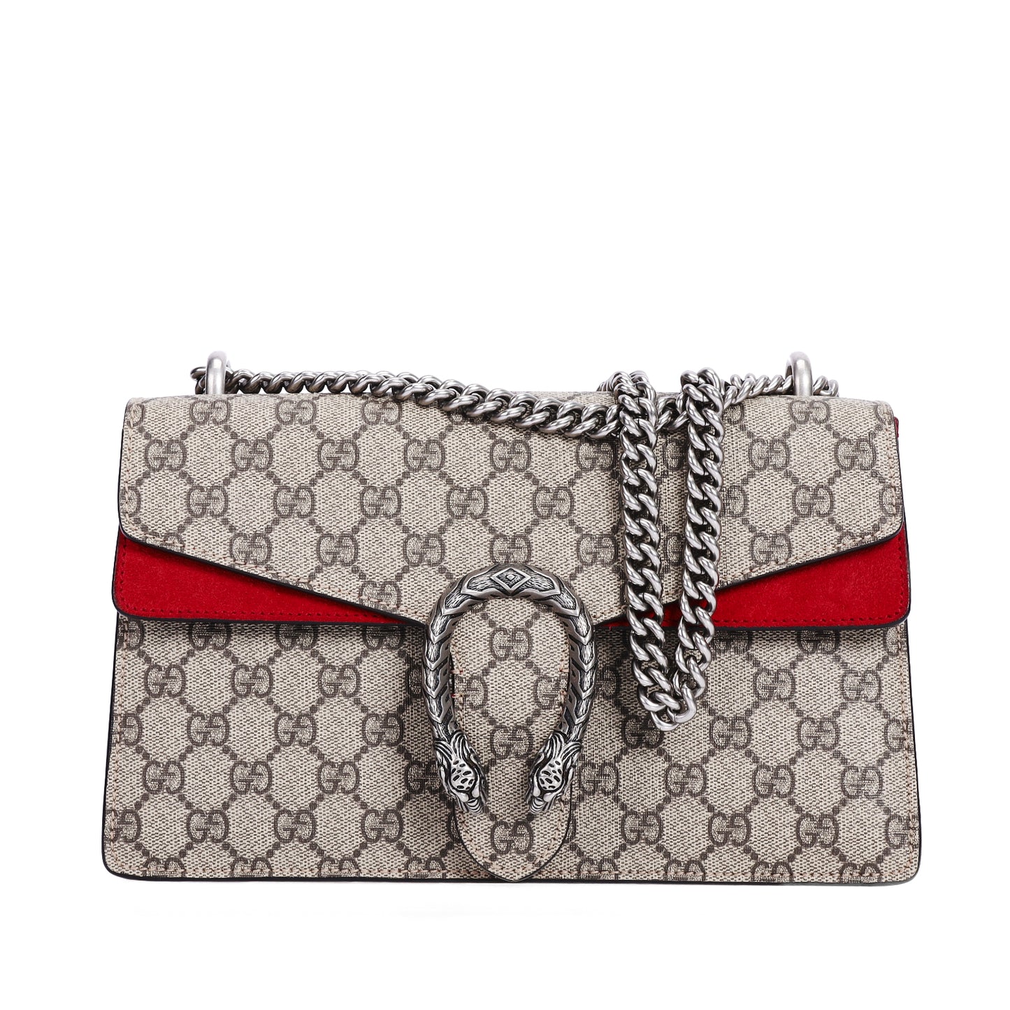 Pre-Owned Gucci Dionysus GG Supreme Medium Size Begei Coated Canvas Shoulder Bag 10970884