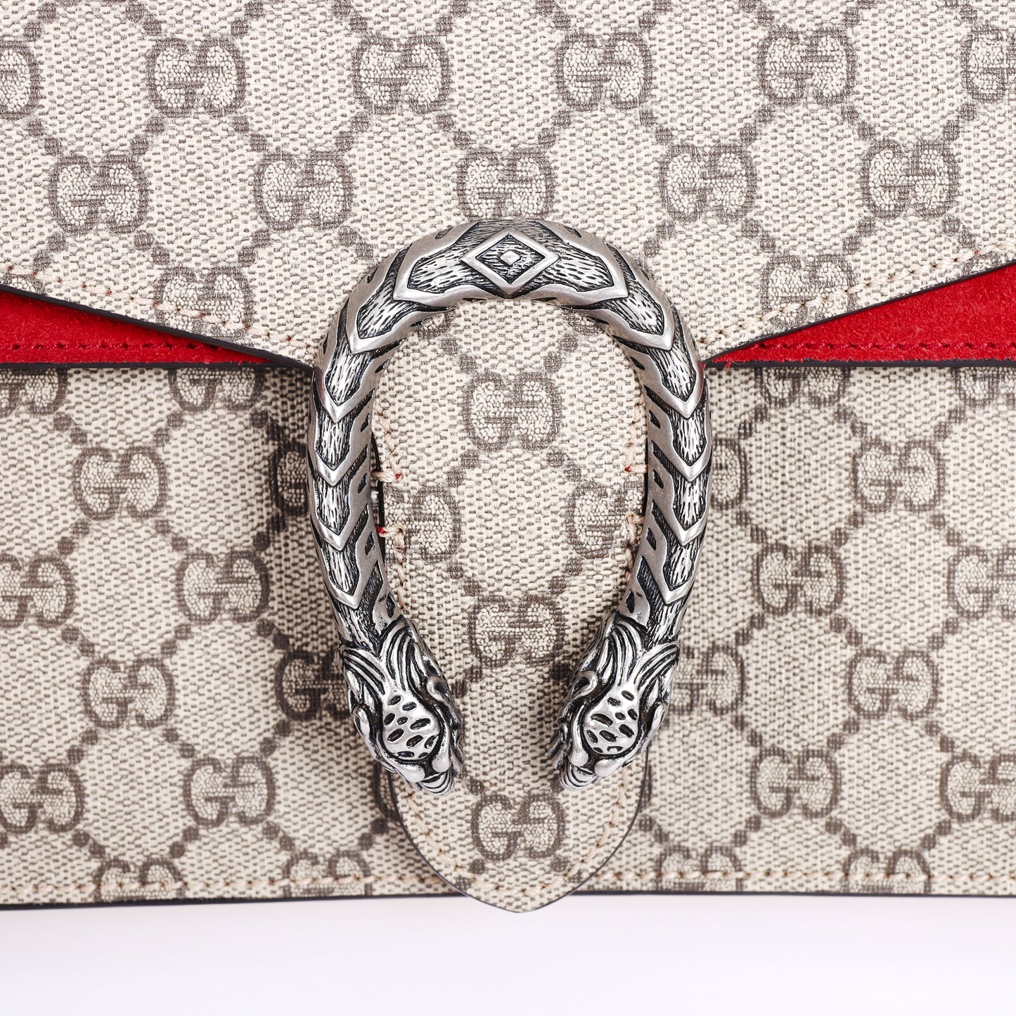 Pre-Owned Gucci Dionysus GG Supreme Medium Size Begei Coated Canvas Shoulder Bag 10970884