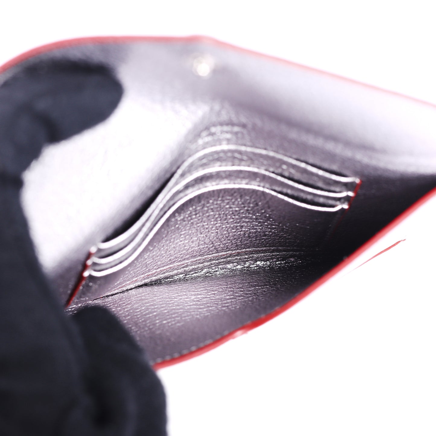 Pre-Owned Miu Miu Madras Love Silver Goatskin Wallet 12512587