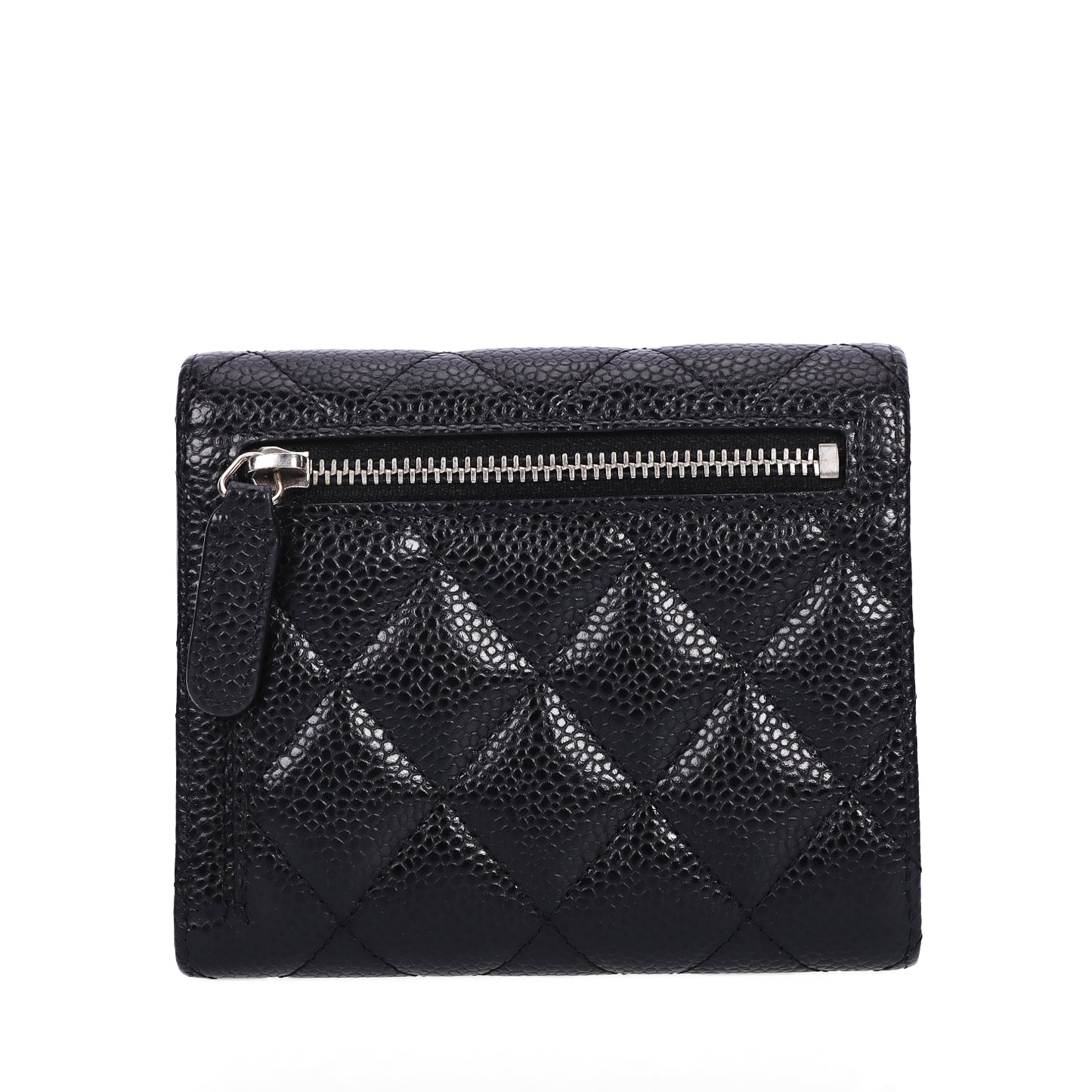 Pre-Owned Chanel Classic Flap Black Caviar Calfskin Wallet 13233733 L