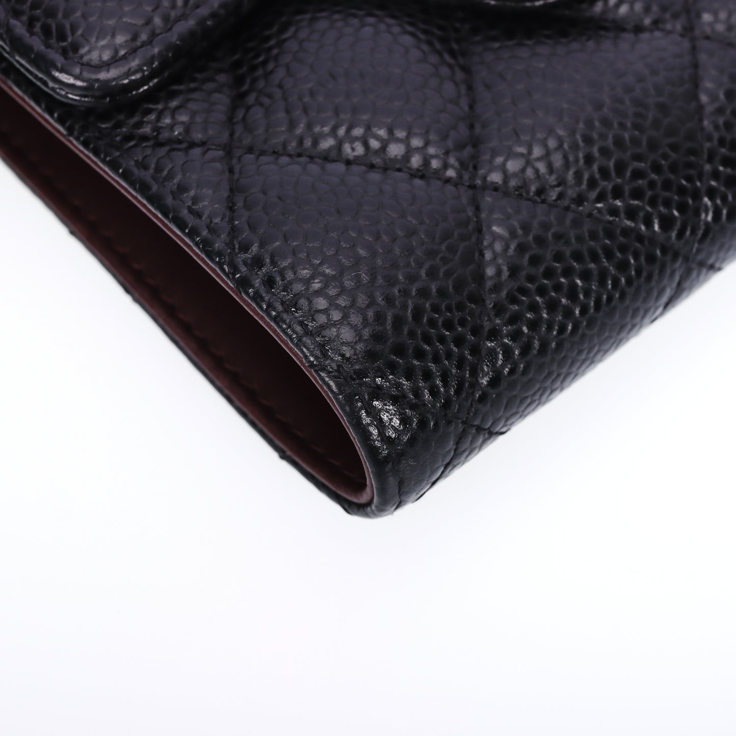 Pre-Owned Chanel Classic Flap Black Caviar Calfskin Wallet 13233733 L