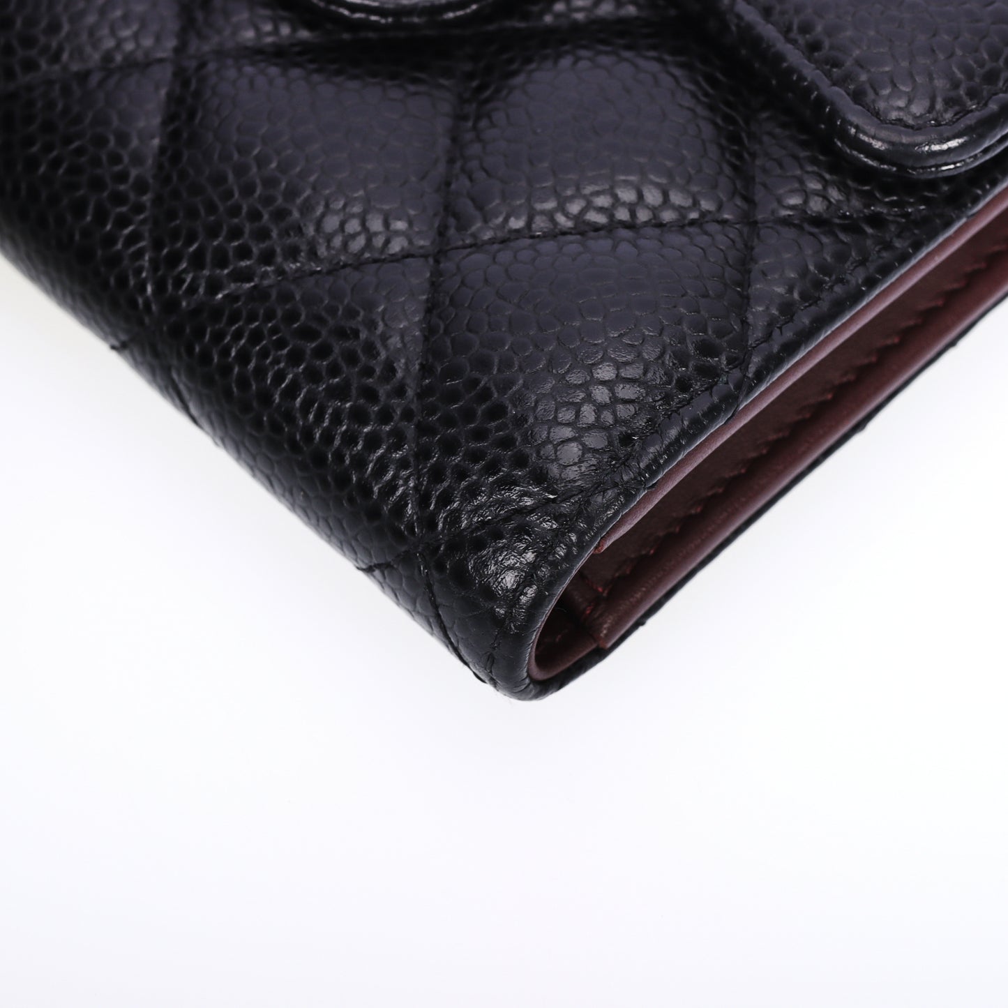 Pre-Owned Chanel Classic Flap Black Caviar Calfskin Wallet 13233733 L